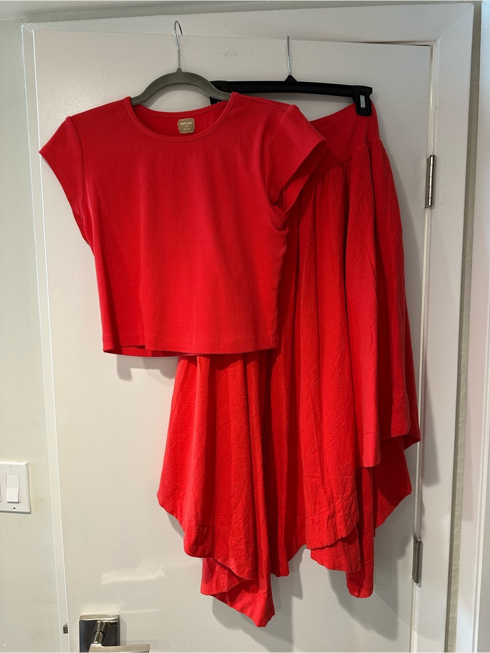 Free People Annette Tee Skirt Set